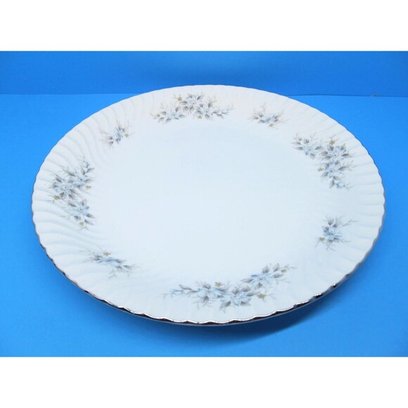 Mikasa La Fleur Bleu Large Round Floral 12" Chop Plate Platter EUC - Picture 2 of 7